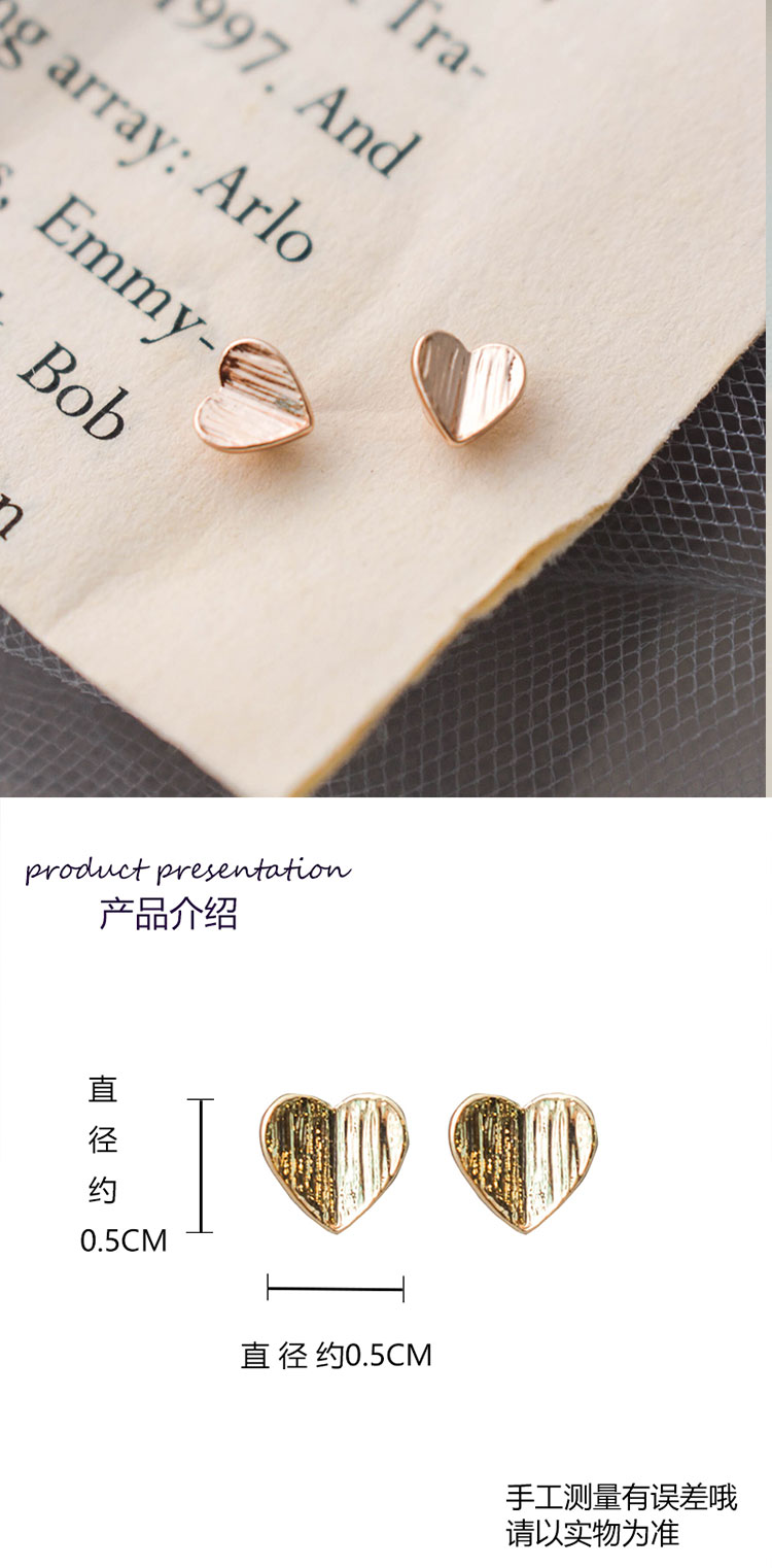 超迷你極簡(jiǎn)風(fēng)甜美氣愛(ài)心耳釘批發(fā)