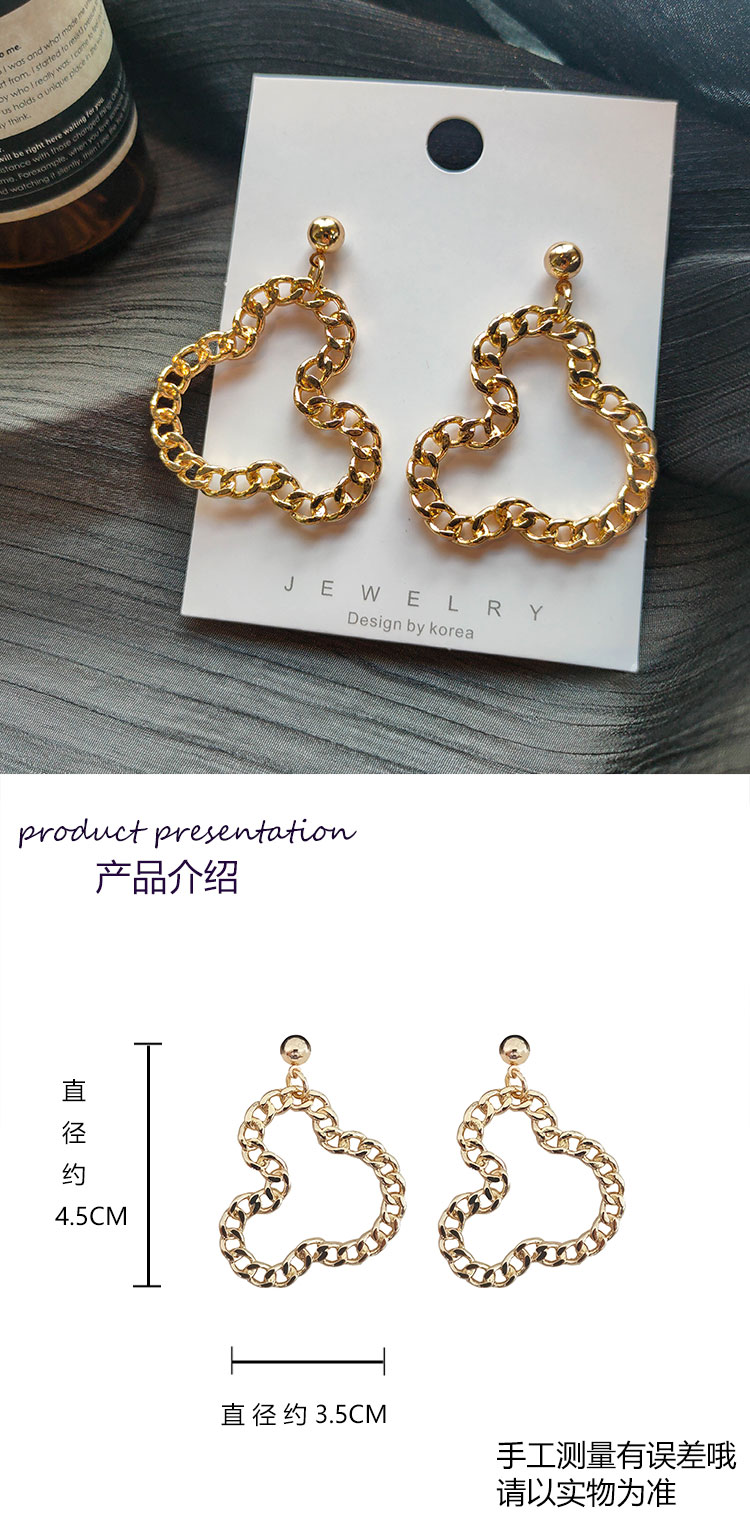 韓國潮流百搭金屬耳環(huán)批發(fā)