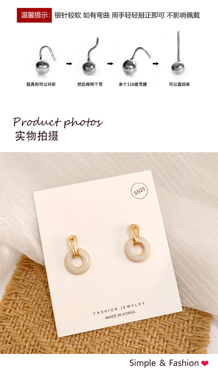 飾品工廠簡約復(fù)古港風(fēng)耳環(huán)