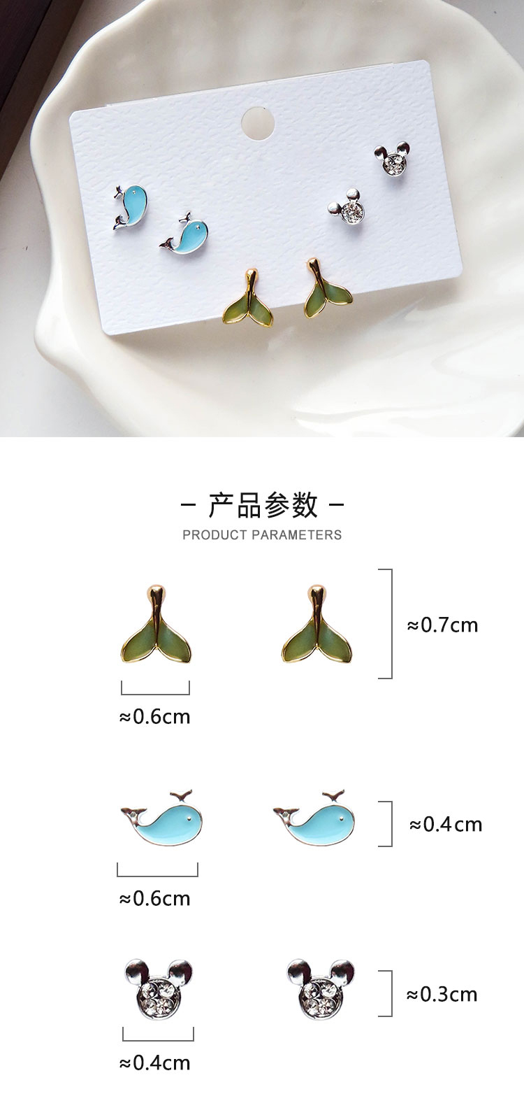 首飾廠家多對(duì)鯨魚(yú)尾巴耳釘