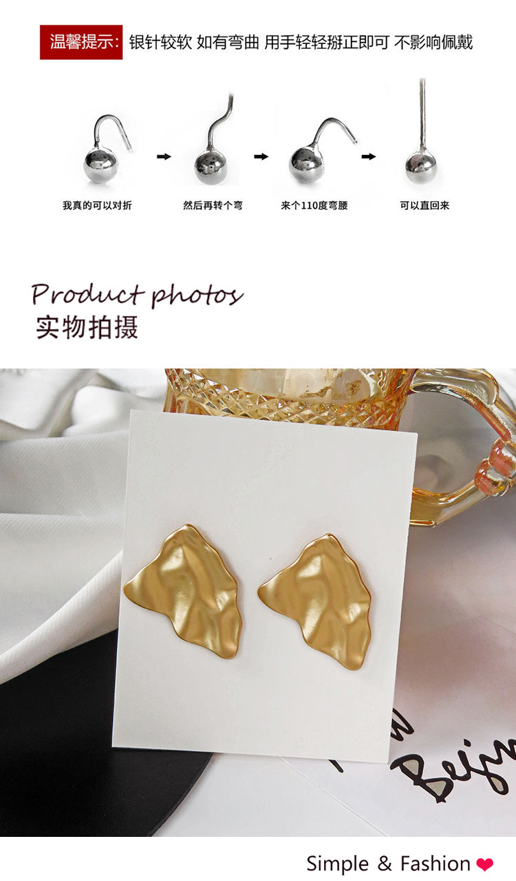 首飾品批發(fā)個性不規(guī)則設計感耳釘